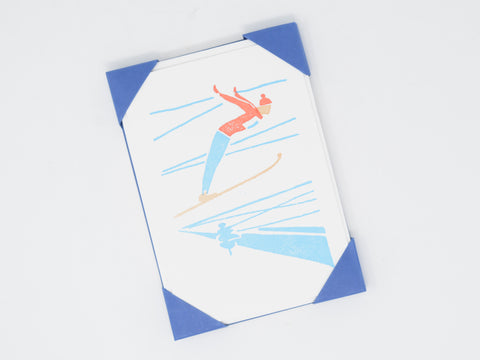 Ski Jump Note Cards