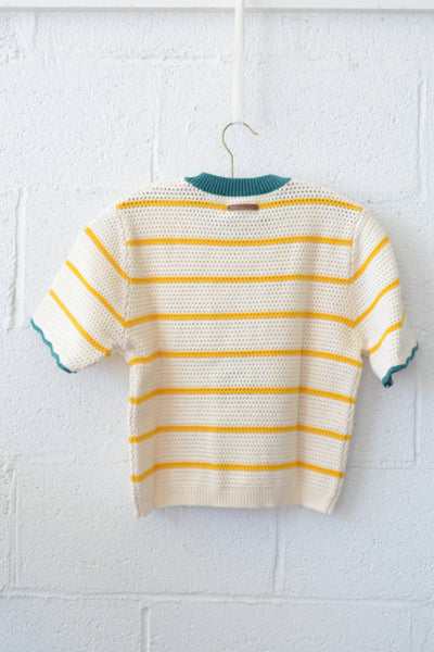 Jules Sweater T-Shirt Yellow Stripe