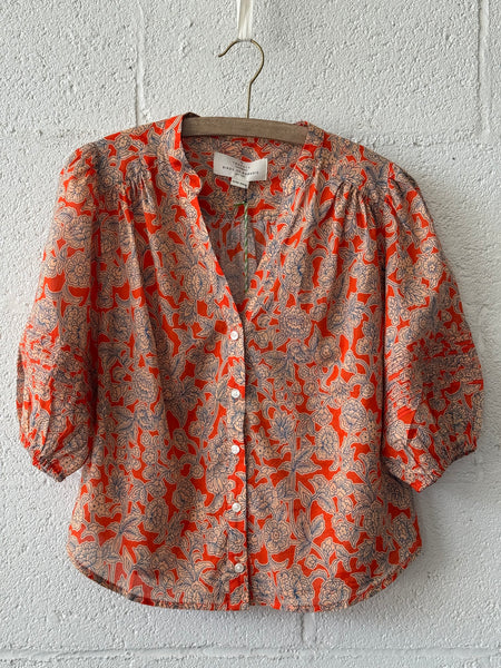 Loren Blouse- Vermillion Vine