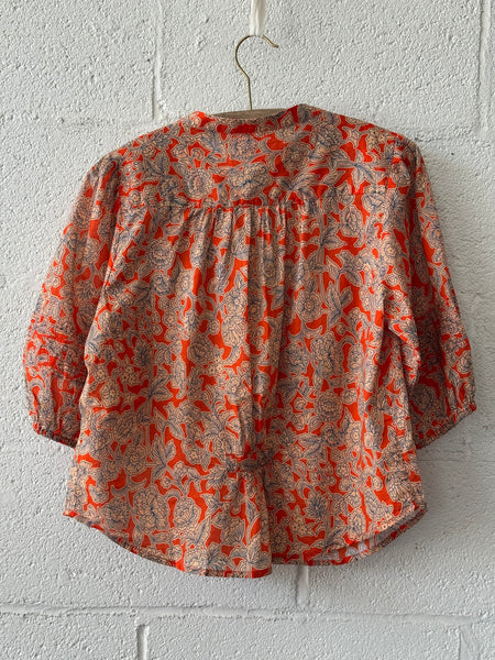 Loren Blouse- Vermillion Vine