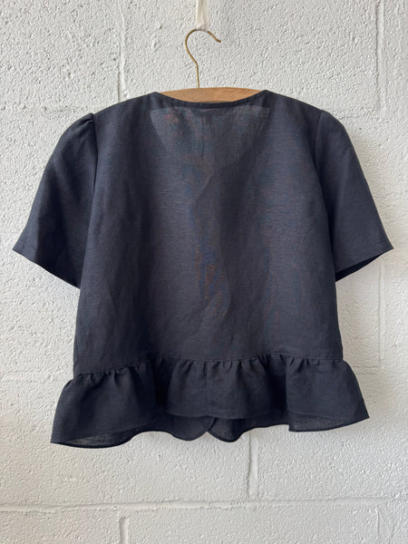 Shortsleeve Pintuck Top