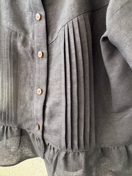 Shortsleeve Pintuck Top