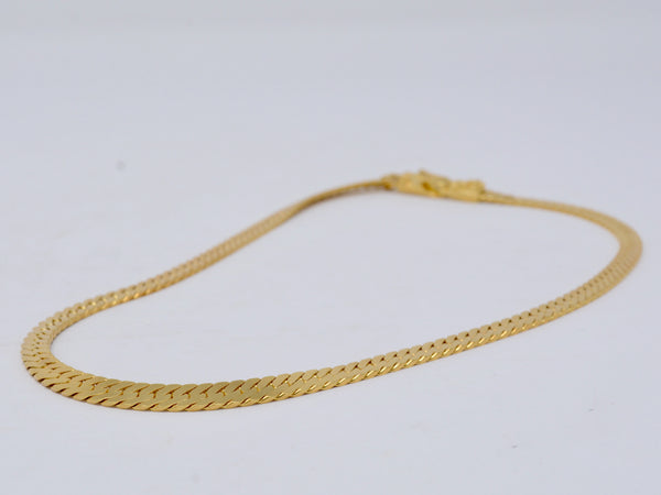 Flat Herringbone Necklace