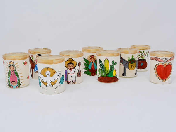 Handpainted Votive Holder