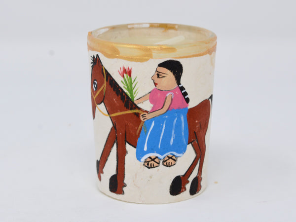 Handpainted Votive Holder