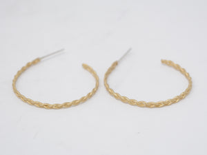 Large Braided Hoops