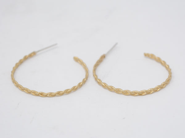 Large Braided Hoops