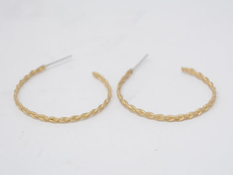 Large Braided Hoops