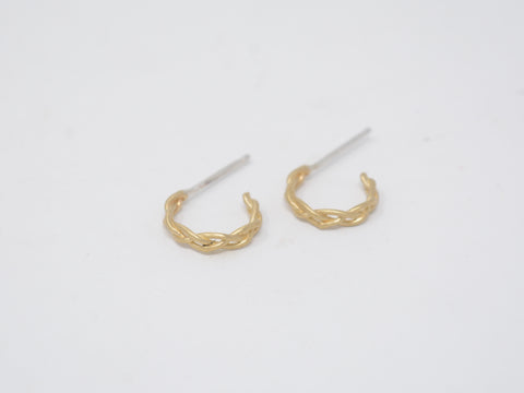 Small Braided Hoops