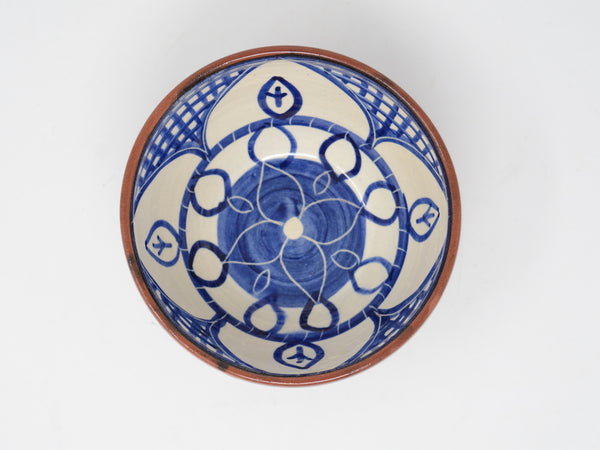 Blue and White Etched Bowl