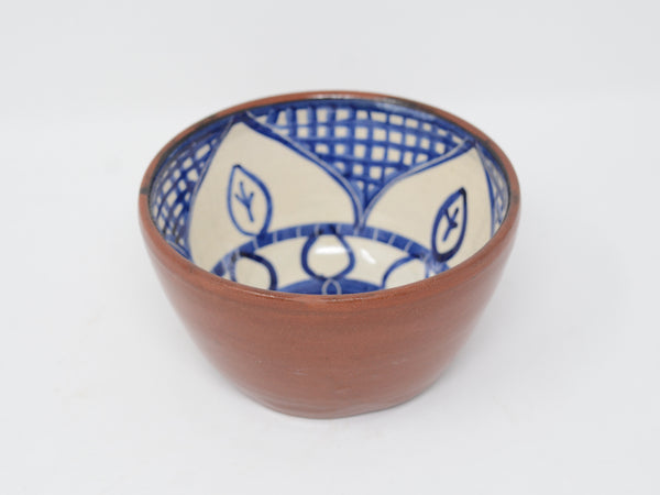 Blue and White Etched Bowl