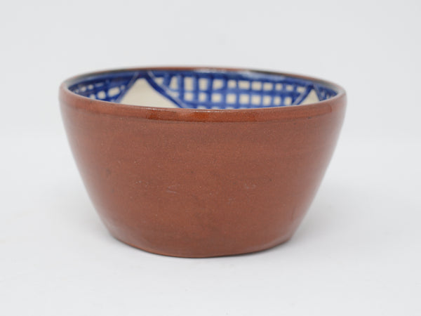 Blue and White Etched Bowl