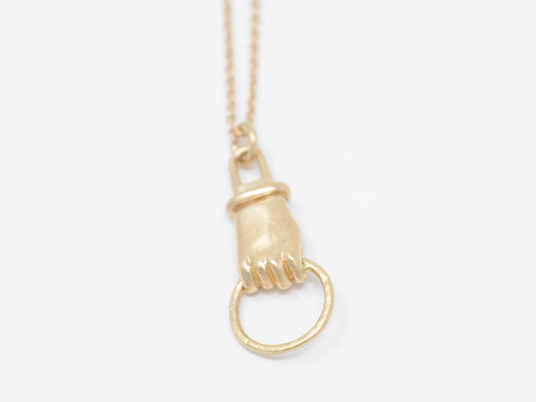 Holding Hand Necklace