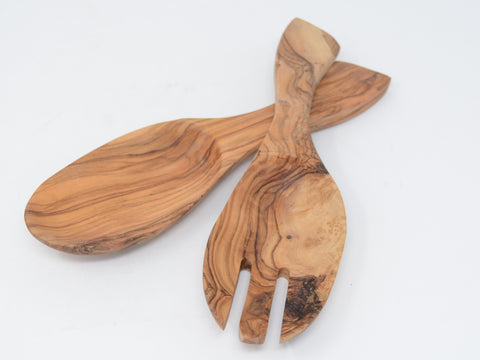 Olive Wood Salad Servers