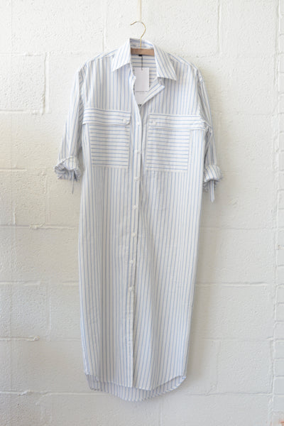 Oversize Pocket Shirtdress