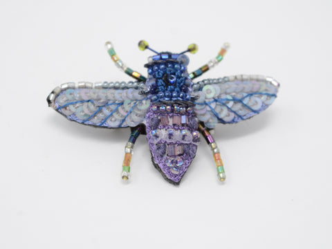Violet Carpenter Bee Brooch