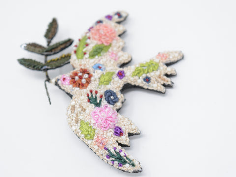 Peace Bird Brooch Pin