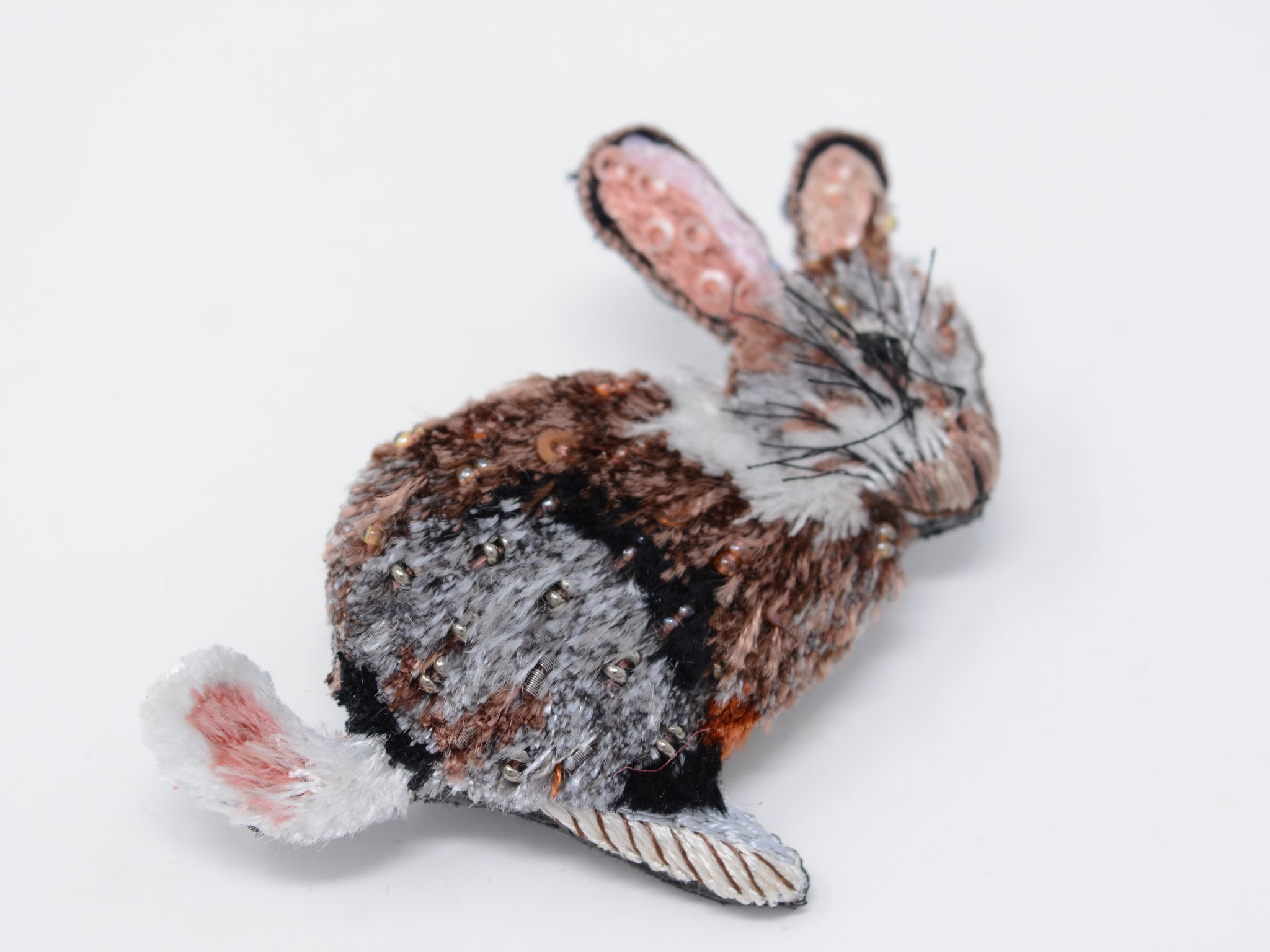 Happy Rabbit Brooch