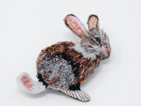 Happy Rabbit Brooch
