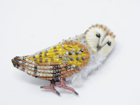 Golden Owl Brooch
