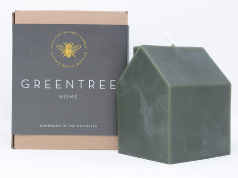House Beeswax Candle - Large