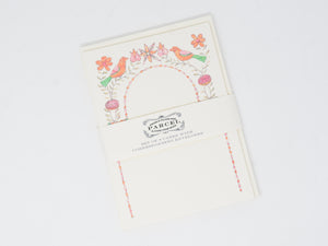 Folk Art Bird Frame Notecards