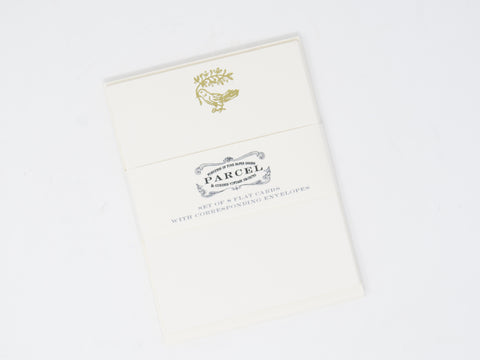 Foil Pressed Cards - Bird with Sprig
