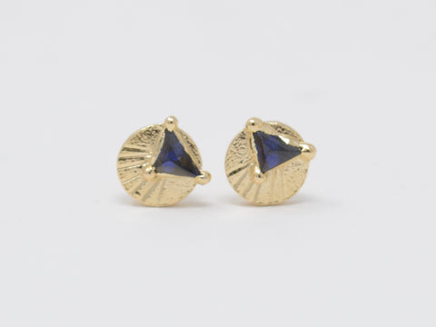 Triangle Sapphire Studs