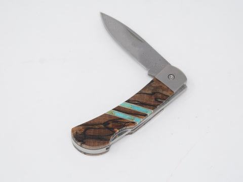 3" Lockback Knife Vein Turquoise
