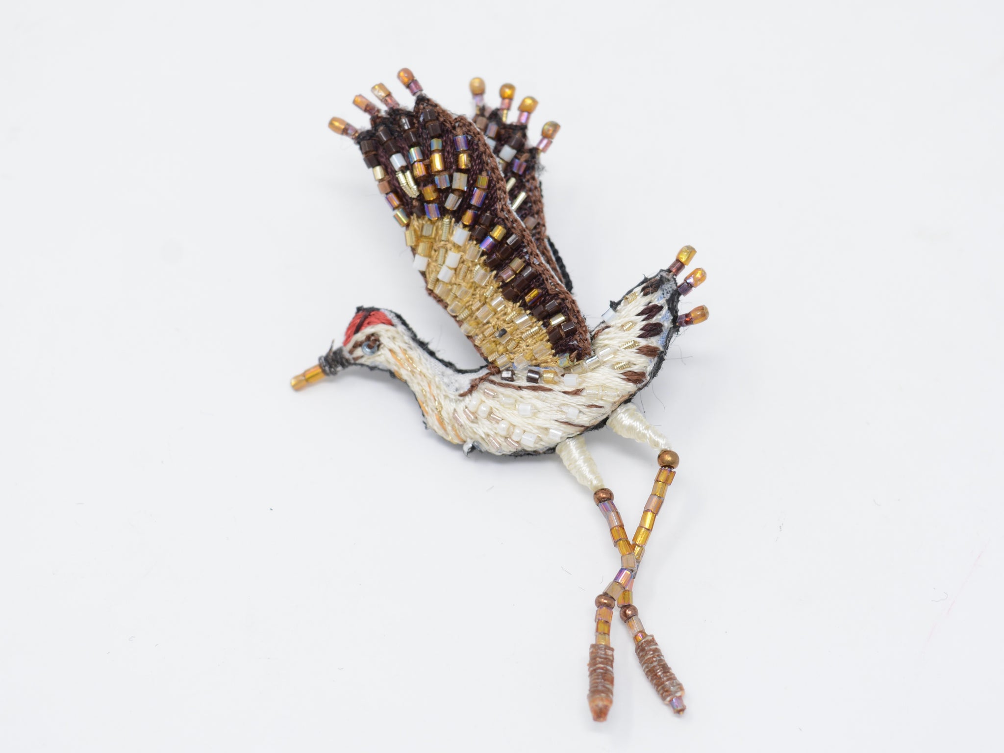 Whooping Crane Brooch