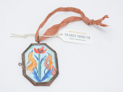 Love Birds Locket Ornament