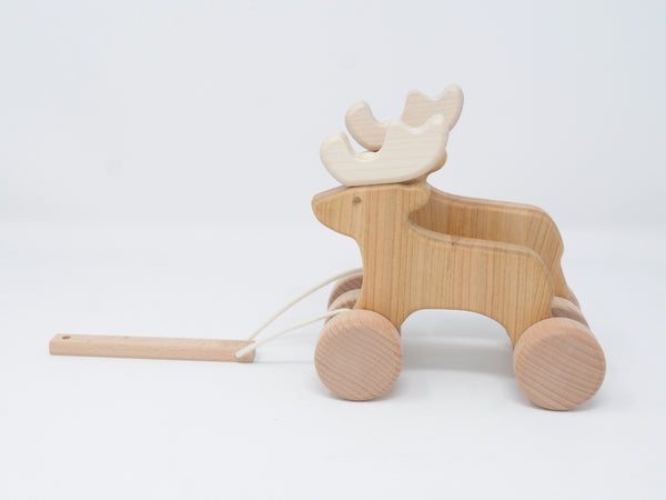 Double Reindeer Pull Toy