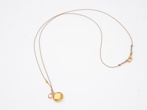 Citrine + Sapphire Necklace