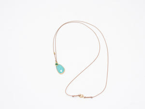 Amazonite + Emerald Necklace