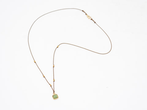 Sapphire + 18K Necklace