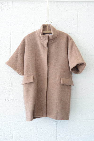 Layering Jacket - Latte Wool Mohair