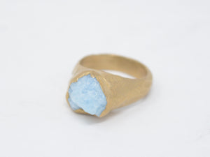 Guardian Signet Ring - Aquamarine