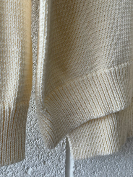 Carolyn V-Neck Sweater - Ivory Organic