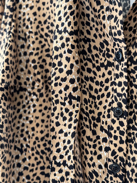 Frankie Blouse - Little Cheetah Silk