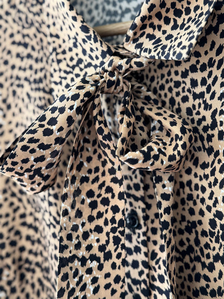 Frankie Blouse - Little Cheetah Silk