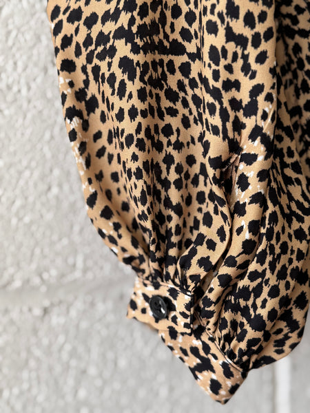 Frankie Blouse - Little Cheetah Silk