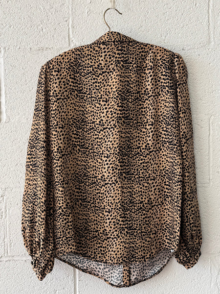 Frankie Blouse - Little Cheetah Silk