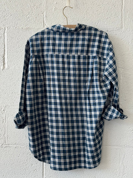 Blake Oversized Shirt - Maritime Plaid