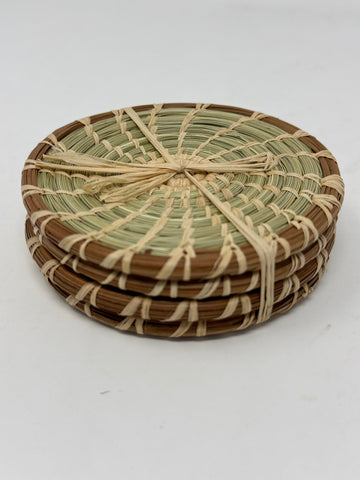 Pine Needle and Grass Coasters