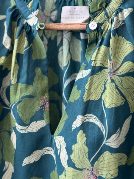 Orly Blouse in Green Canopy