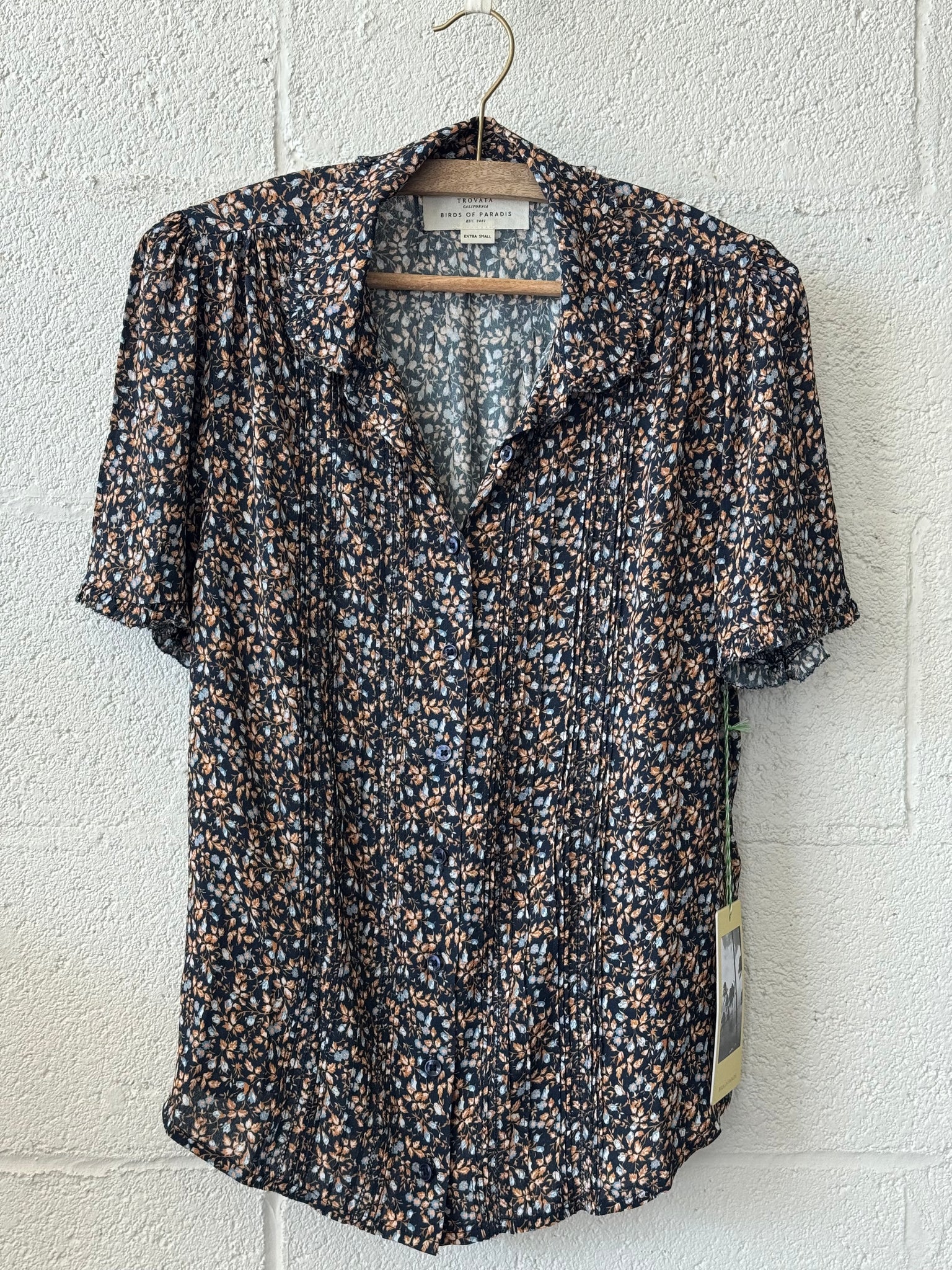 Millie Blouse in Nightshadow Ditsy