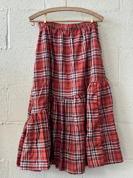 The Ranch Skirt - Red Plaid