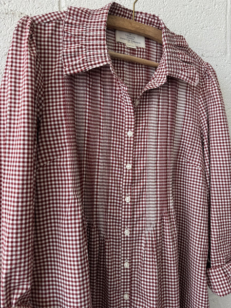 Olive Dress Mahogany Check