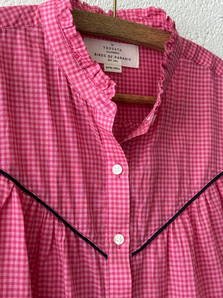 Ruth Shirt Rosehip Gingham