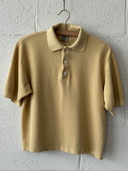 The Boxy Polo in Sand